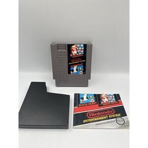 Super Mario Bros. Duck Hunt With Manual (Nintendo NES, 1988) Authentic/ Sleeve